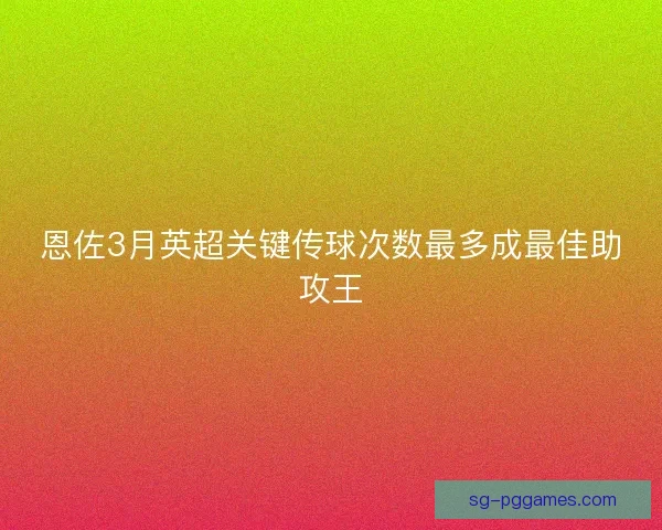 恩佐3月英超关键传球次数最多成最佳助攻王 恩佐3月英超关键传球次数最多成最佳助攻王